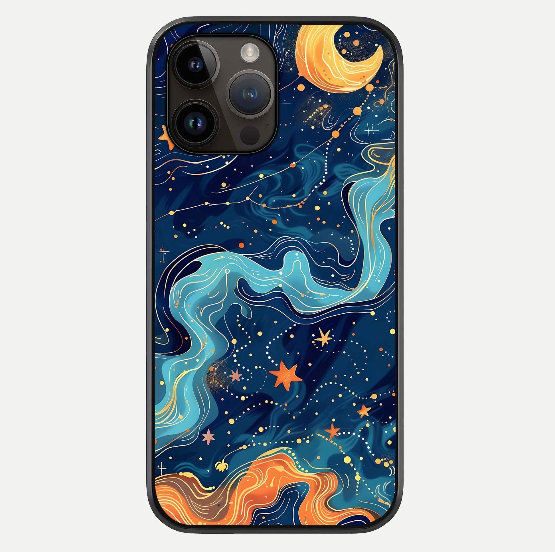 Celestial Dream Flow Glass Case For iPhone 14 Pro Max by Custom World