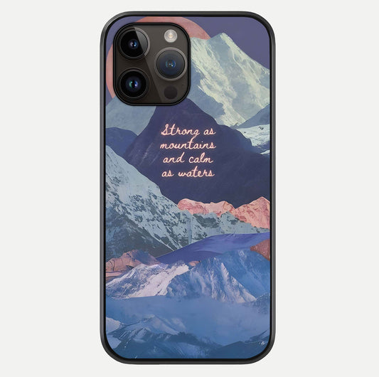 Celestial Mountain Calm Glass Case For iPhone 14 Pro Max by Custom World