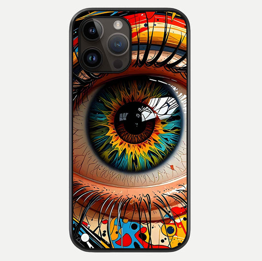 Colorful Eye Glass Case For iPhone 14 Pro Max by Custom World