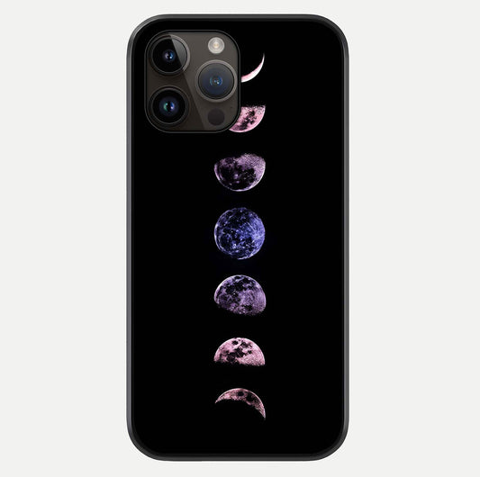 Crimson All Planets Glass Case For iPhone 14 Pro Max by Custom World