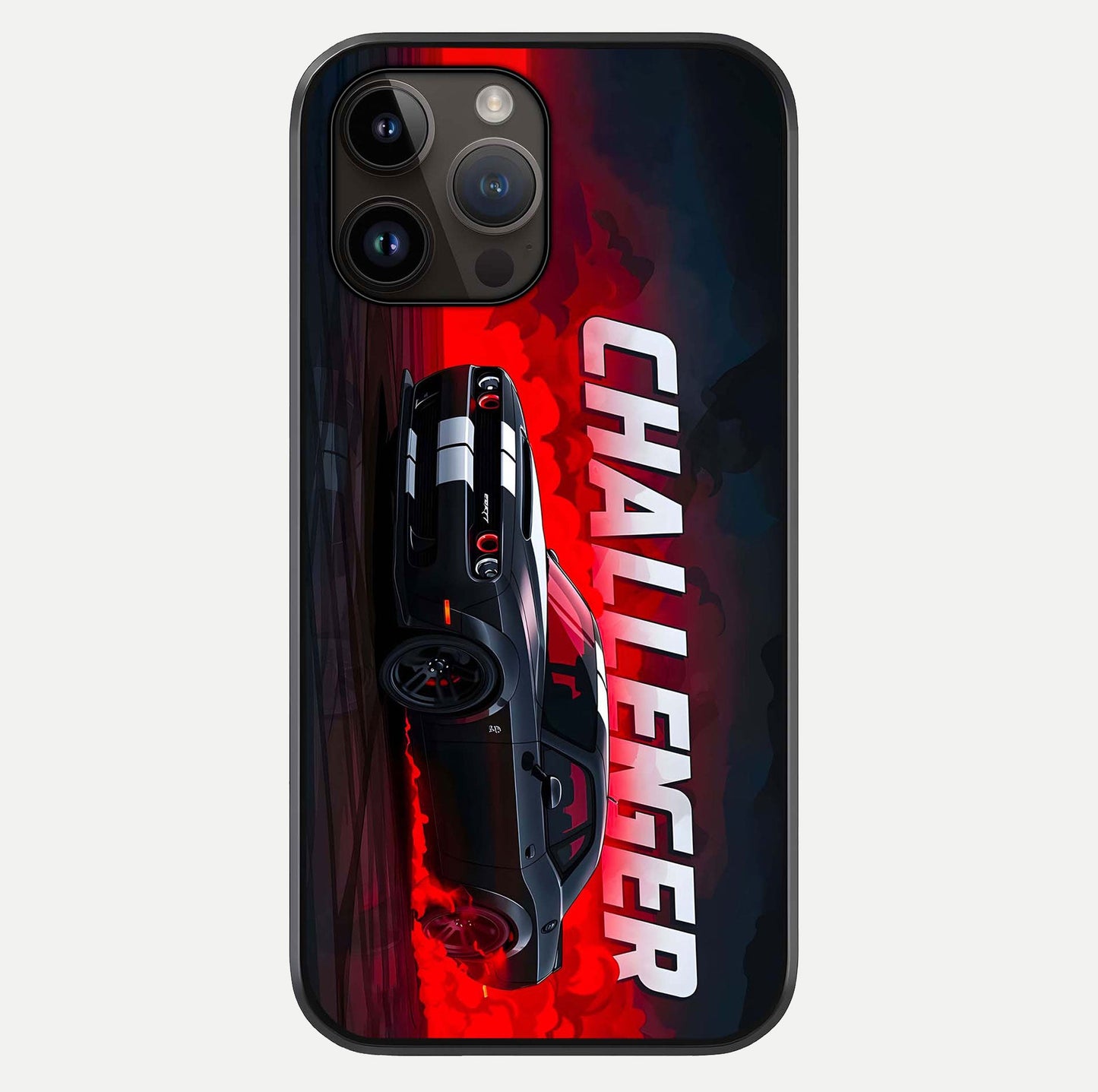 Crimson Challenger Fury Glass Case For iPhone 14 Pro Max by Custom World