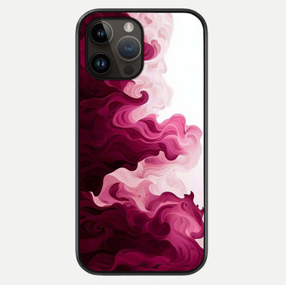 Crimson Wave Flow Glass Case For iPhone 14 Pro Max by Custom World