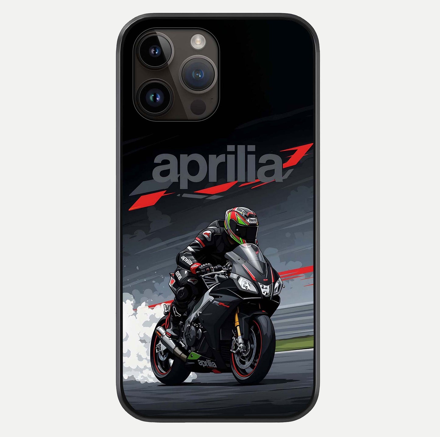 Dark Aprilla Glass Case For iPhone 14 Pro Max by Custom World