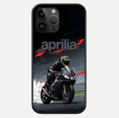 Dark Aprilla Glass Case For iPhone 14 Pro Max by Custom World