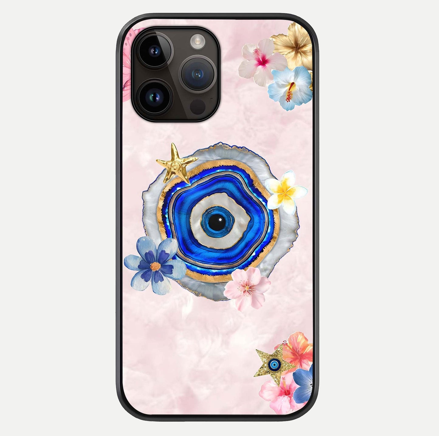 Divine Aura Bloom Glass Case For iPhone 14 Pro Max by Custom World