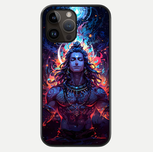 Divine Fire Shiv Glass Case For iPhone 14 Pro Max by Custom World
