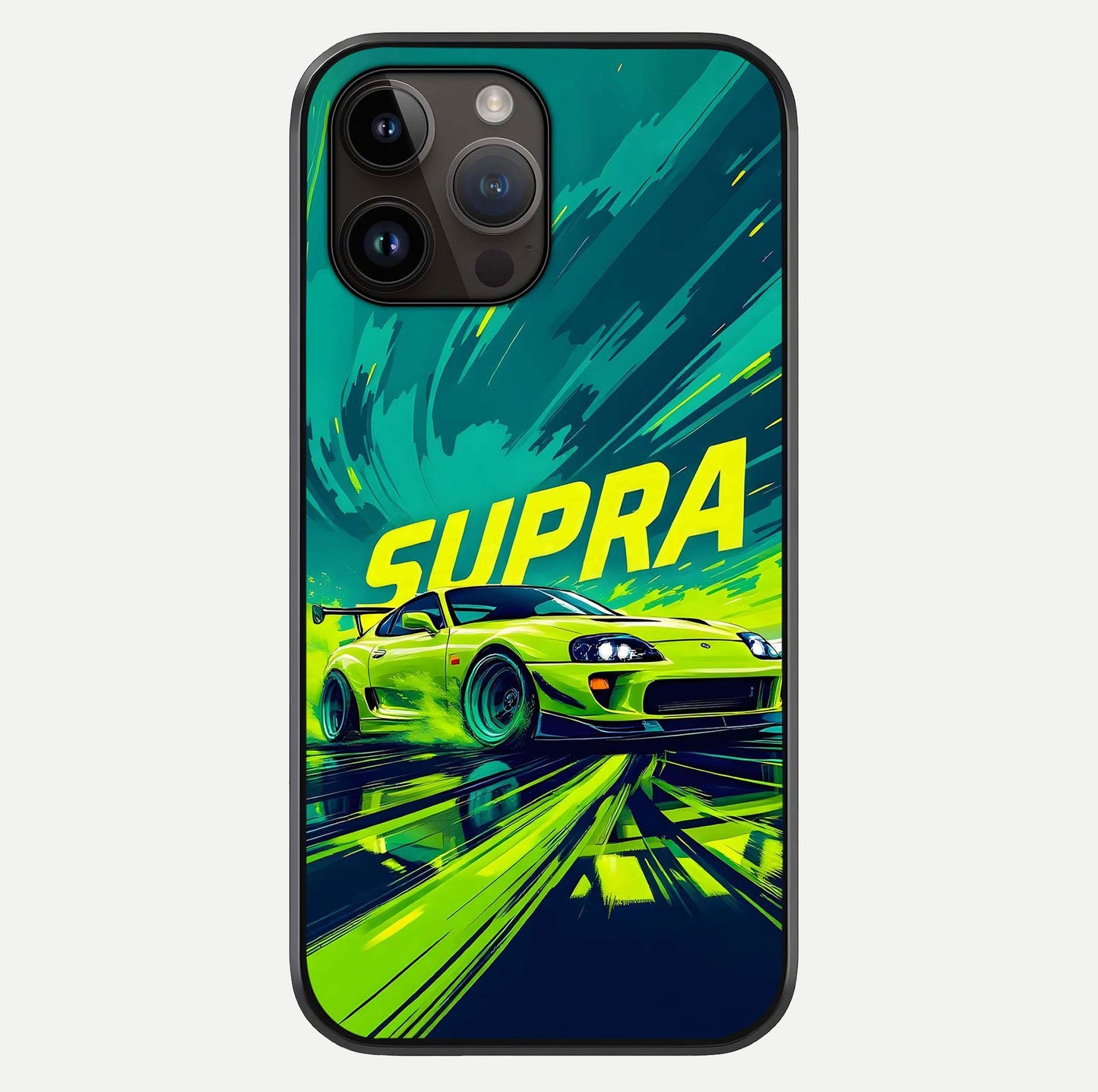 Electric Supra Thunder Glass Case For iPhone 14 Pro Max by Custom World
