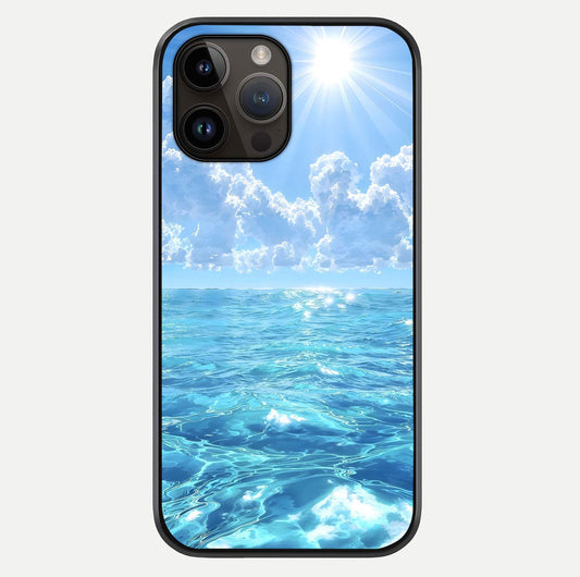 Endless Ocean Horizon Glass Case For iPhone 14 Pro Max by Custom World