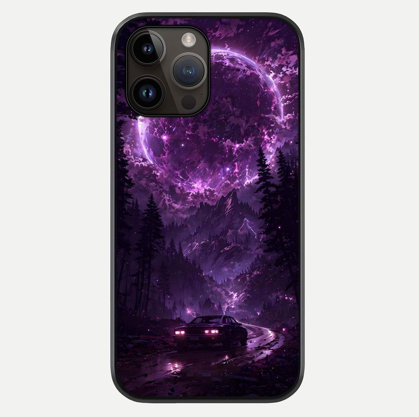 Eternal Cosmic Drive Glass Case For iPhone 14 Pro Max by Custom World