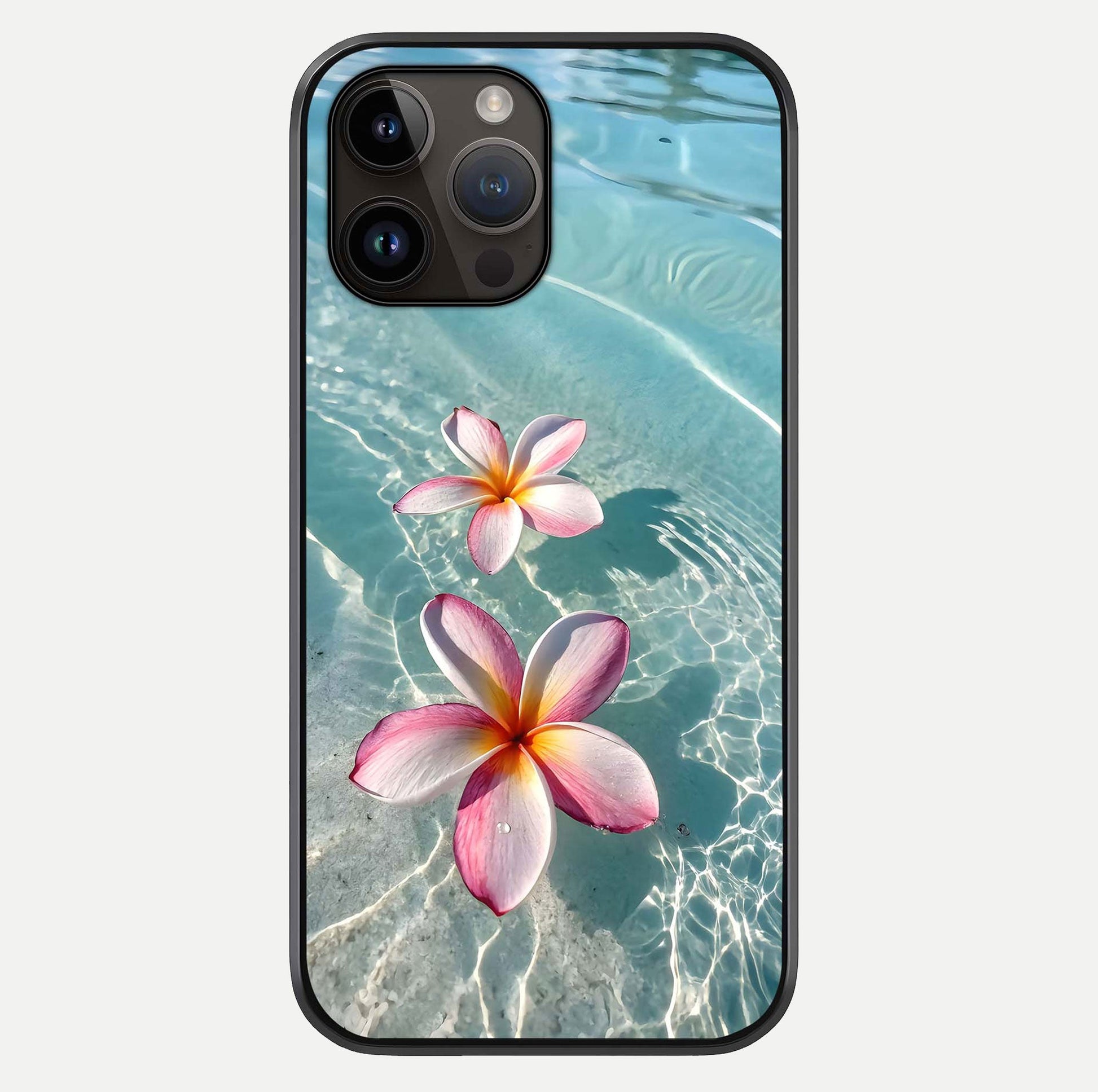 Floating Bloom Bliss Glass Case For iPhone 14 Pro Max by Custom World