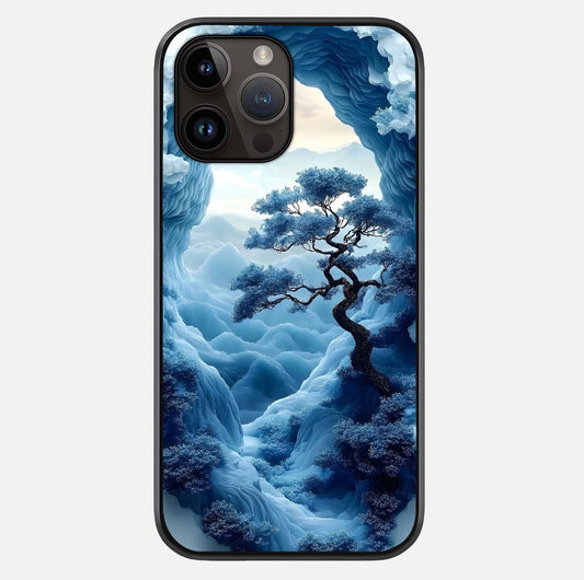 Frozen Serenity Gate Glass Case For iPhone 14 Pro Max by Custom World