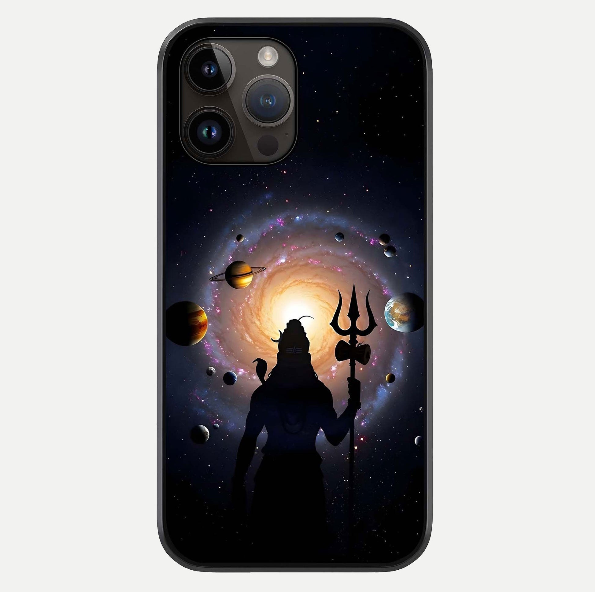 Galactic Shiva Vision Glass Case For iPhone 14 Pro Max by Custom World