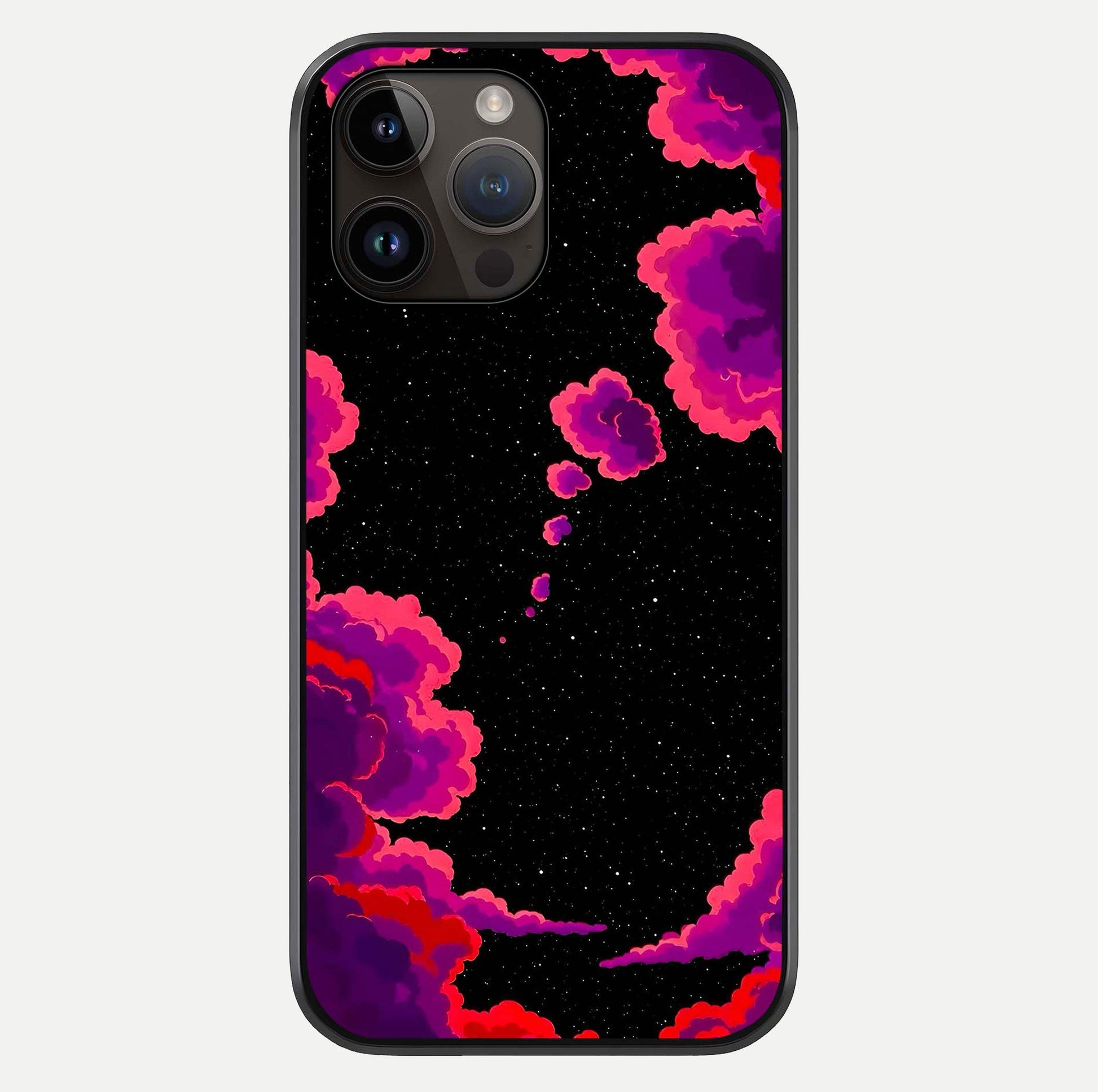 Galaxy Dream Frame Glass Case For iPhone 14 Pro Max by Custom World