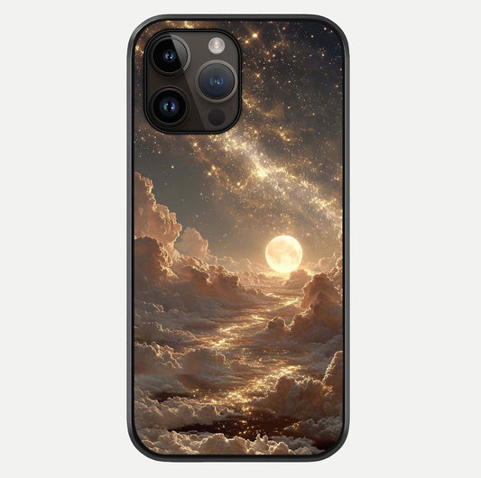 Golden Sky Dream Glass Case For iPhone 14 Pro Max by Custom World