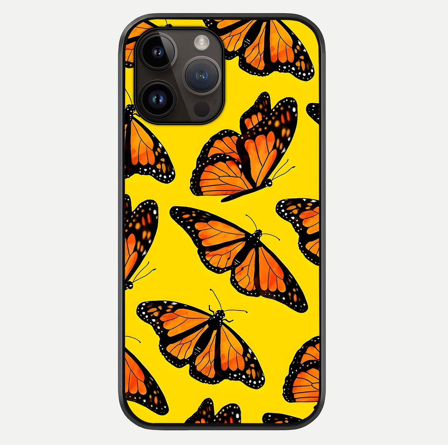 Golden Wing Flight Glass Case For iPhone 14 Pro Max by Custom World