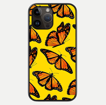 Golden Wing Flight Glass Case For iPhone 14 Pro Max by Custom World