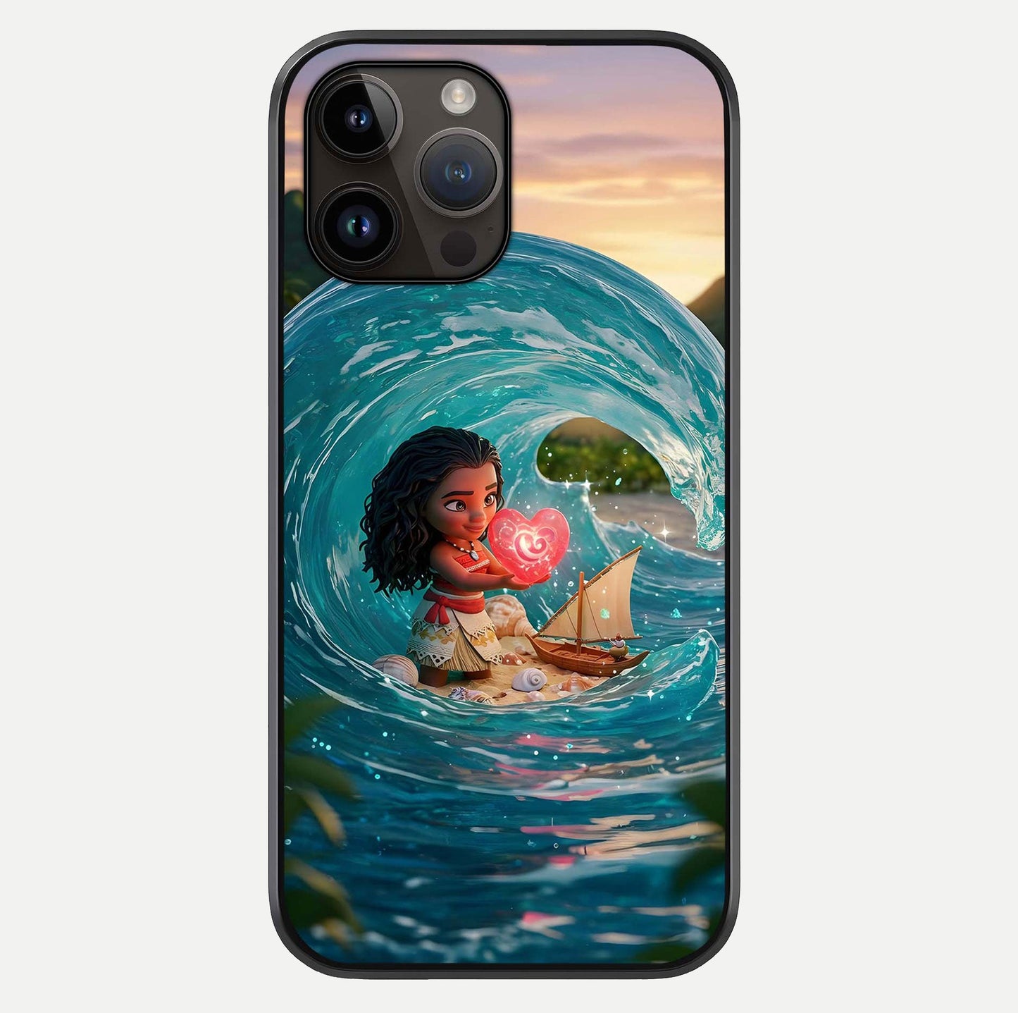 Heart of Ocean Glass Case For iPhone 14 Pro Max by Custom World