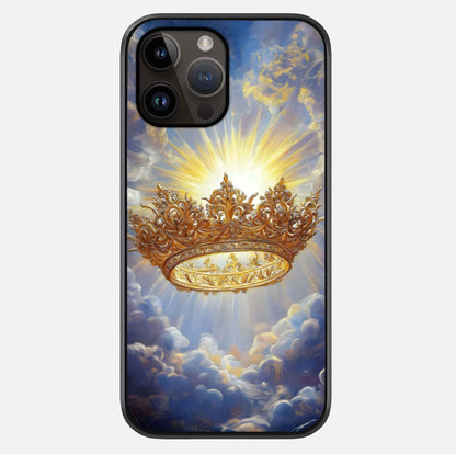 Heavenly Crown Light Glass Case For iPhone 14 Pro Max by Custom World