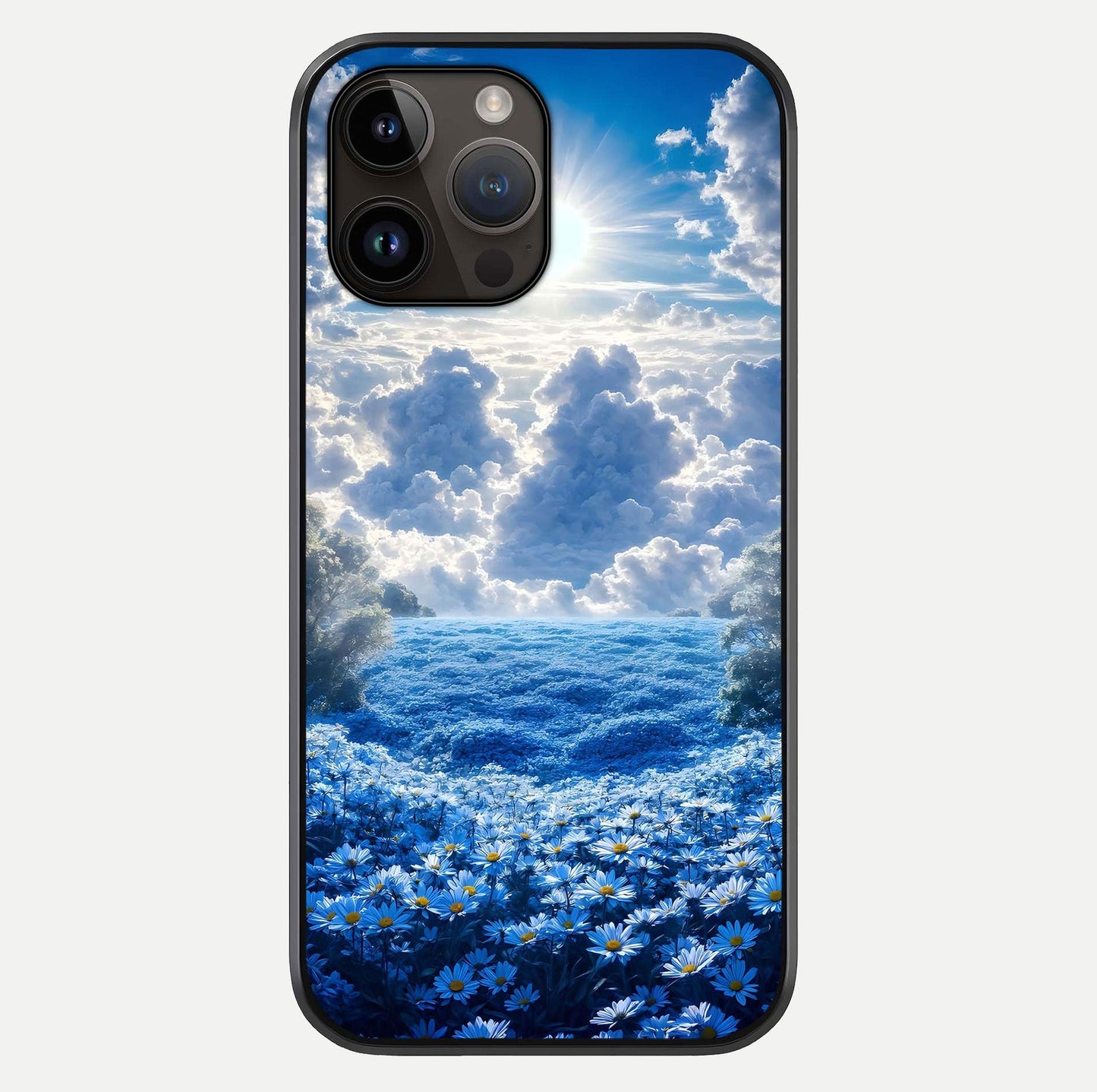 Heavenly Daisy Horizon Glass Case For iPhone 14 Pro Max by Custom World