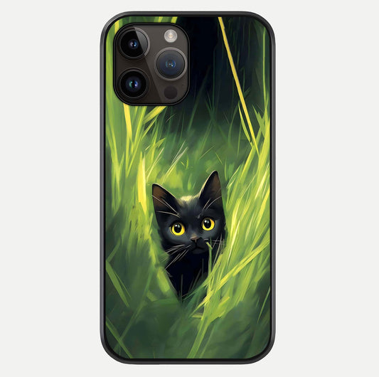 Hidden Cat Whisper Glass Case For iPhone 14 Pro Max by Custom World