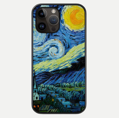 Inspired Van Gogh Art Glass Case For iPhone 14 Pro Max by Custom World