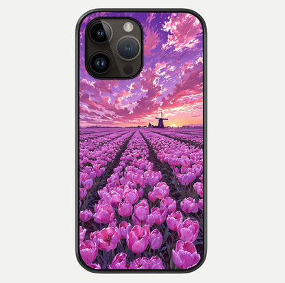 Lavender Dream Skies Glass Case For iPhone 14 Pro Max by Custom World