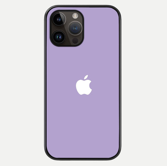 Lavender Soft Minimal Glass Case For iPhone 14 Pro Max by Custom World