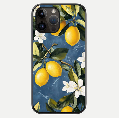Lemon Dream Garden Glass Case For iPhone 14 Pro Max by Custom World