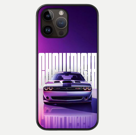 Midnight Muscle Ride Glass Case For iPhone 14 Pro Max by Custom World