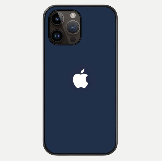 Minimal Apple Night Glass Case For iPhone 14 Pro Max by Custom World