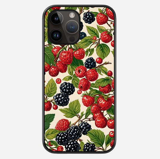 Mixed Berry Collage Glass Case For iPhone 14 Pro Max by Custom World
