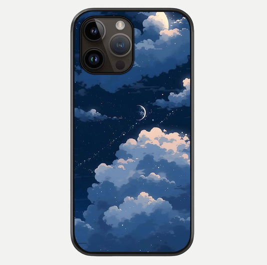 Moon Dream Haze Glass Case For iPhone 14 Pro Max by Custom World