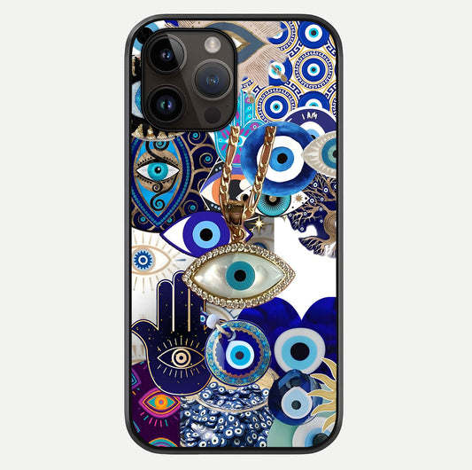 Mystic Charm Eye Glass Case For iPhone 14 Pro Max by Custom World