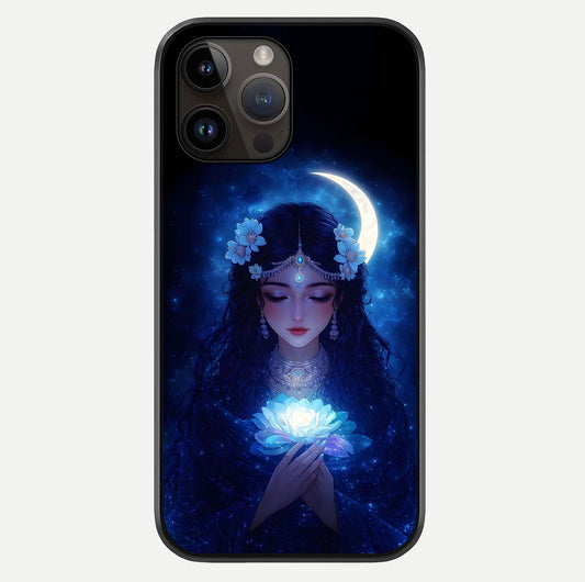 Mystic Moon Queen Glass Case For iPhone 14 Pro Max by Custom World