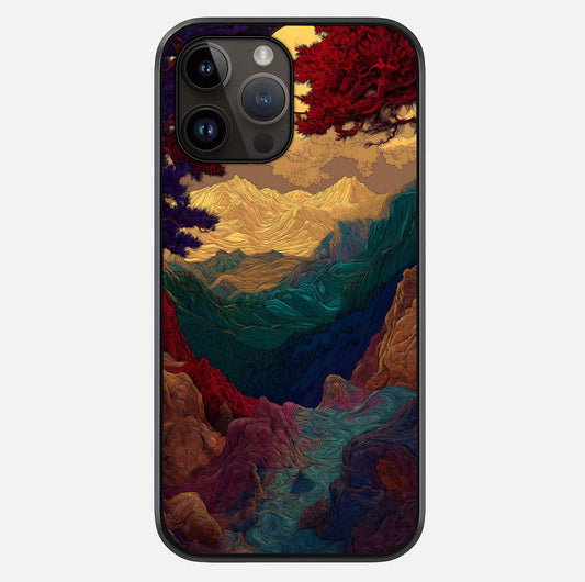 Mystic Valley Light Glass Case For iPhone 14 Pro Max by Custom World