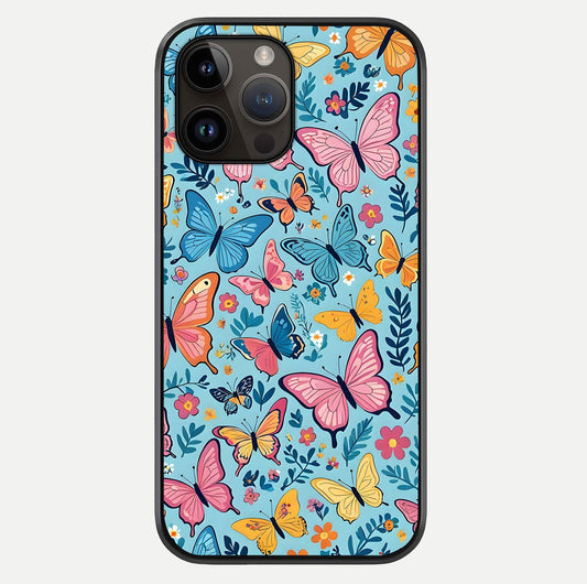 Spring Wing Garden Glass Case For iPhone 14 Pro Max by Custom World