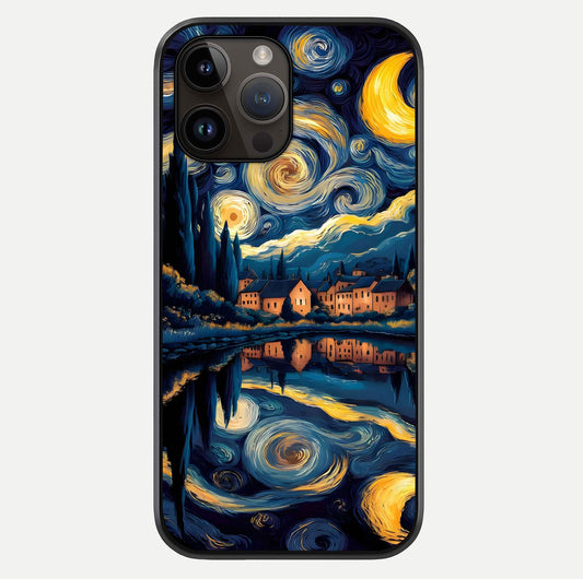 Starry Sky Serenity Glass Case For iPhone 14 Pro Max by Custom World