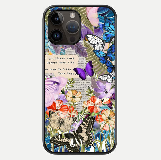 Storm Path Bloom Glass Case For iPhone 14 Pro Max by Custom World