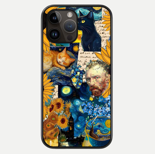 Sun Moon Balance Glass Case For iPhone 14 Pro Max by Custom World