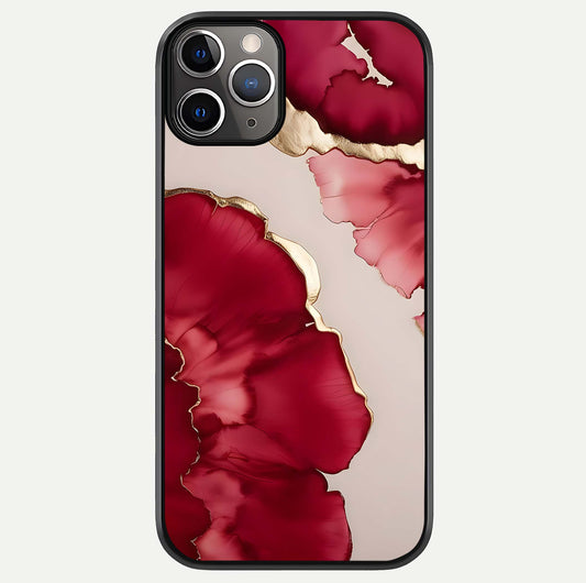 Pink & White Marble Glass Case For iPhone 11 Pro Max