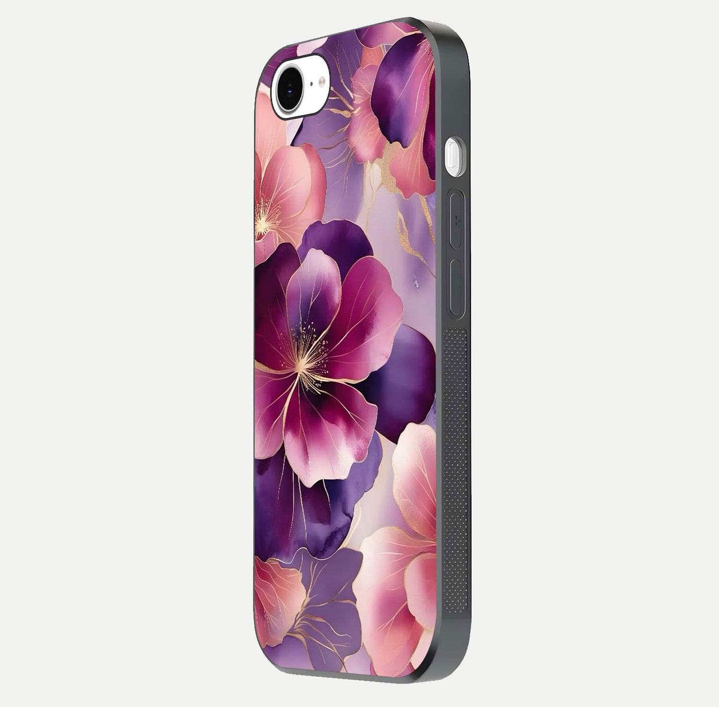 Pink Bouquet Florals Glass Case For iPhone 16e