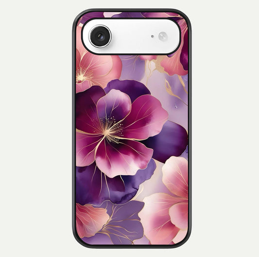 Pink Bouquet Florals Glass Case For iPhone Air