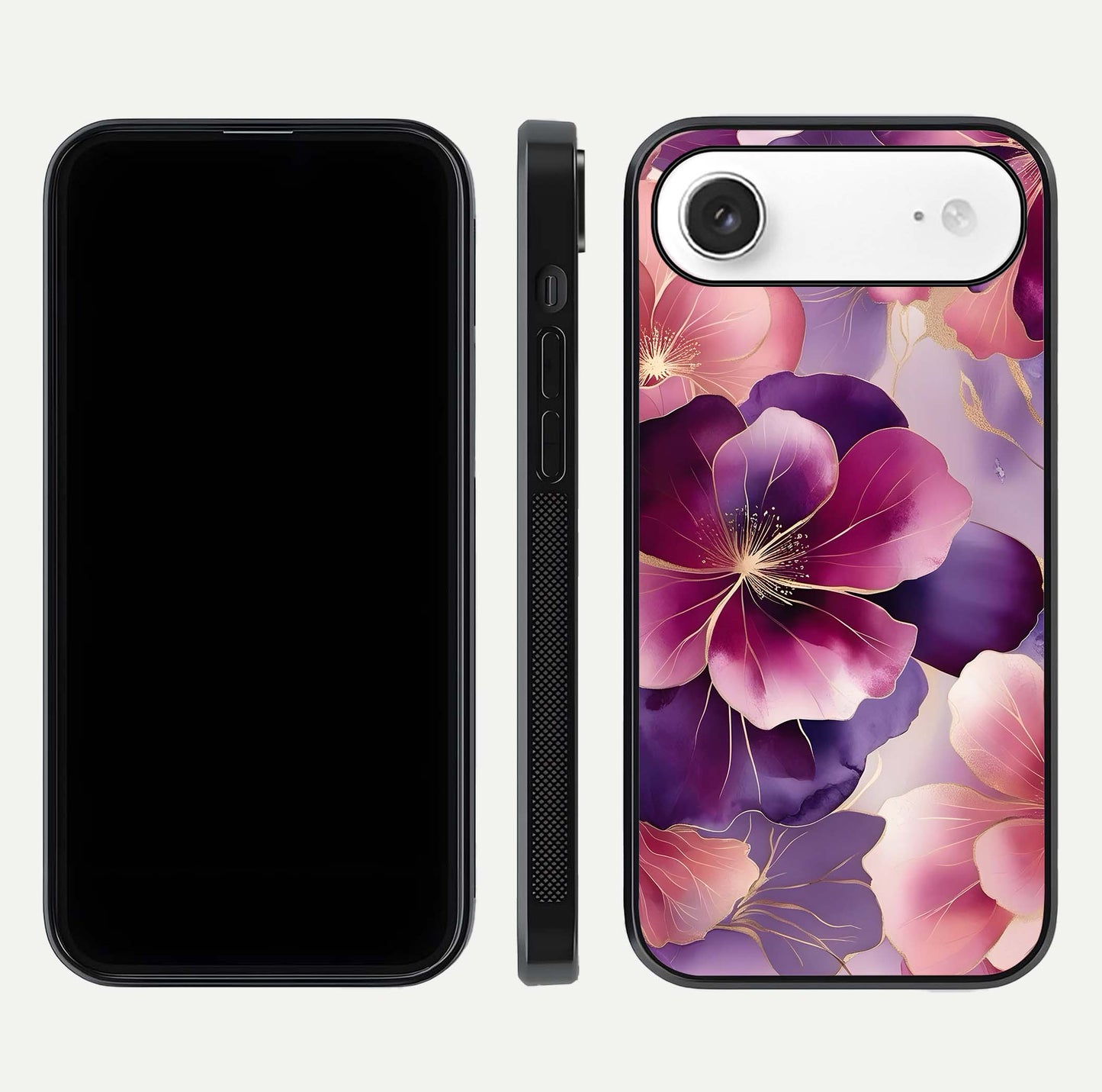 Pink Bouquet Florals Glass Case For iPhone Air