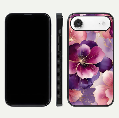 Pink Bouquet Florals Glass Case For iPhone Air