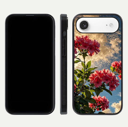 Red Bloom Skies Glass Case For iPhone Air