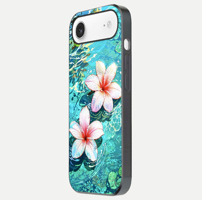 Pink Flowers in Water Glass Case For iPhone Air
