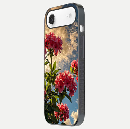 Red Bloom Skies Glass Case For iPhone Air