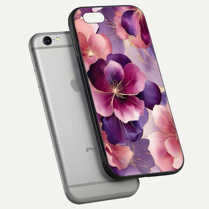 Pink Bouquet Florals Glass Case For iPhone 6