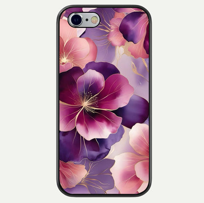 Pink Bouquet Florals Glass Case For iPhone 6