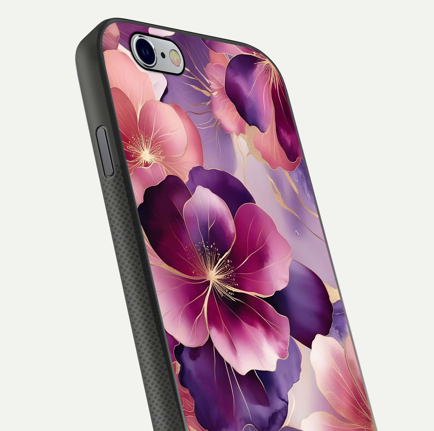 Pink Bouquet Florals Glass Case For iPhone 6